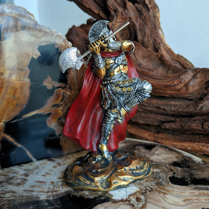 The Spartan Warrior - Standing Figure with Sword and Axe