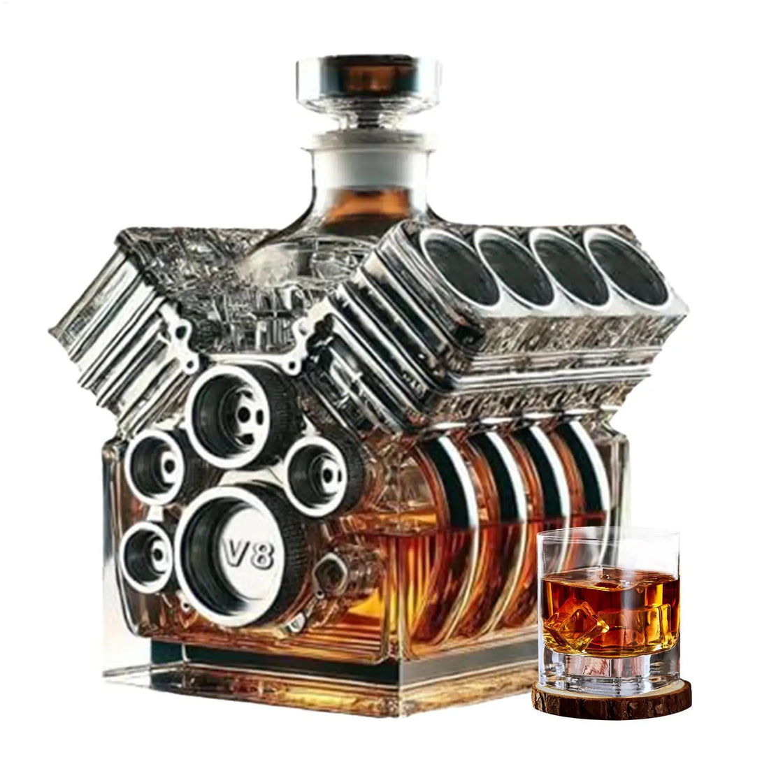 THE V8 | Engine-Form Whiskey Decanter