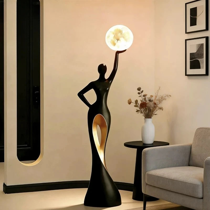 Large Floor Figure Resin Sculpture