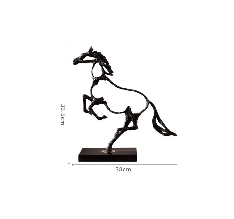 Spirit in Motion - Hollow Cast Iron Horse Sculpture