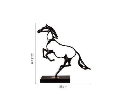 Spirit in Motion - Hollow Cast Iron Horse Sculpture