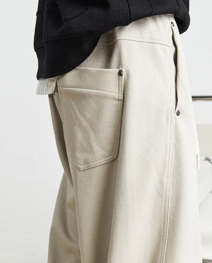 Cotton Straight Cargo Pants