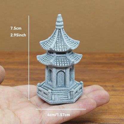 Miniature Sandstone Zen Garden Ornament