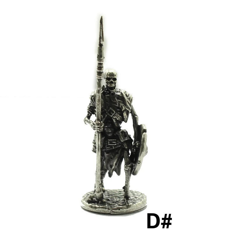 The Legion - Skeleton Soldier Figurine in Aged Copper