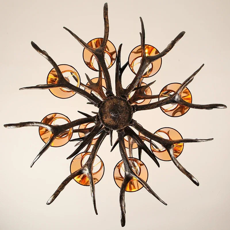 Resin Antler Chandelier