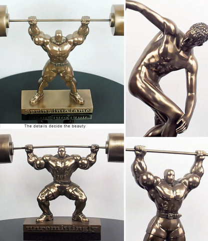 The Ironborn - Muscular Bodybuilder Sculpture in Cold-Cast Resin
