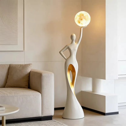 Large Floor Figure Resin Sculpture