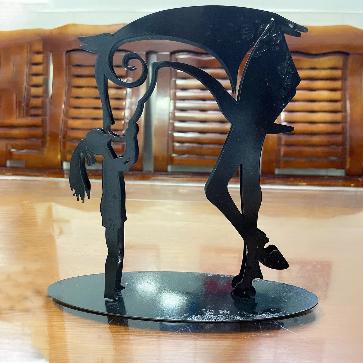 Sacred Bond - Hand-Forged Horse &amp; Human Sculpture