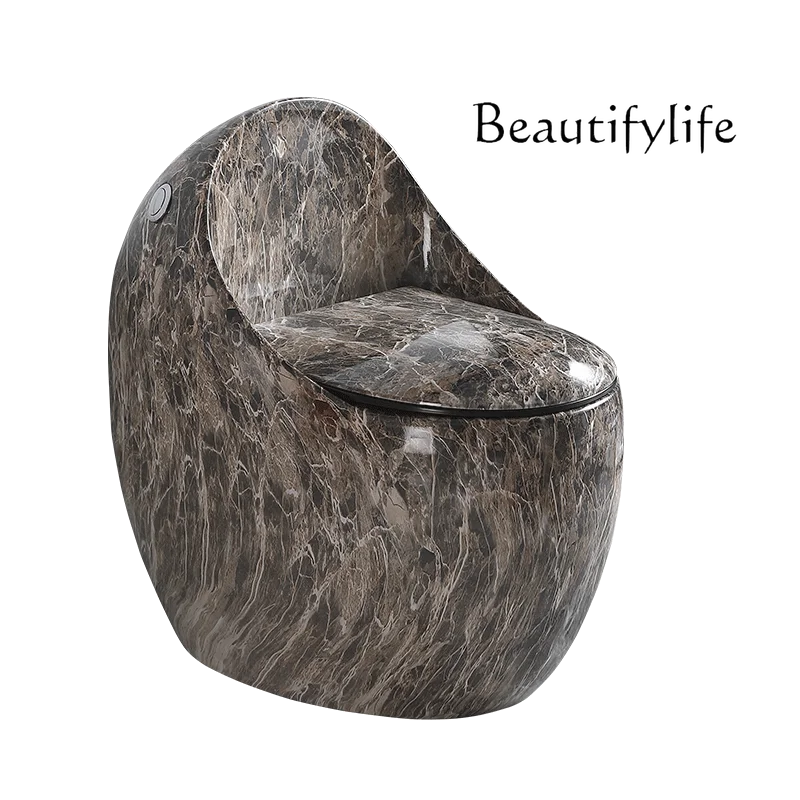 Luxury Egg-Shaped One-Piece Toilet