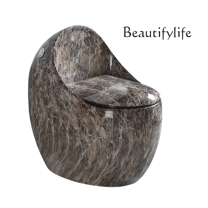 Luxury Egg-Shaped One-Piece Toilet