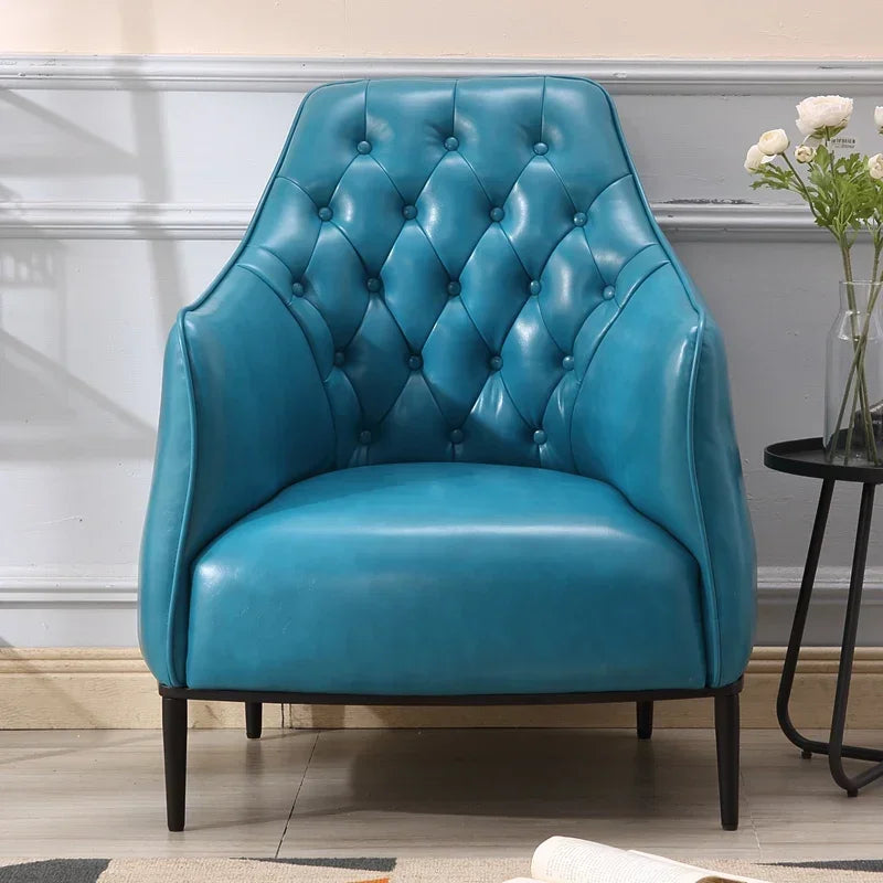 Diamond-Tufted Accent Chair