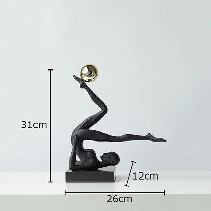 The Equilibrium - Handstand Figure Sculpture in Cast Iron