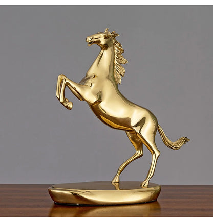 Equestrian Elegance - Copper Horse Sculpture