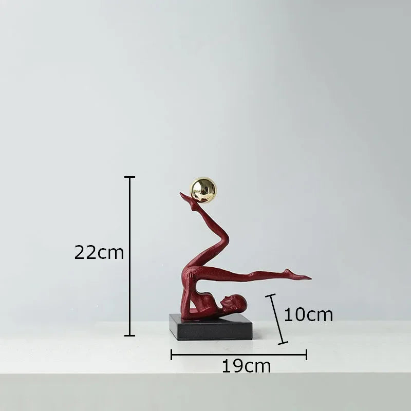 The Equilibrium - Handstand Figure Sculpture in Cast Iron
