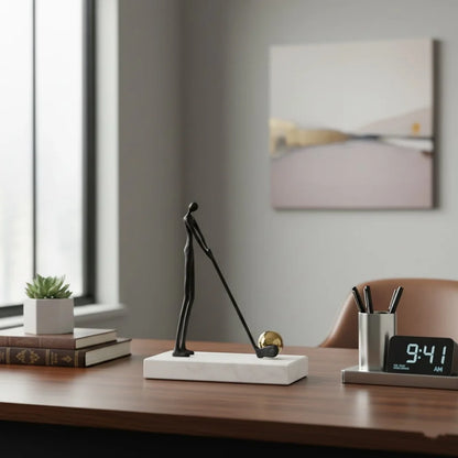 Abstract Golfer Figurine