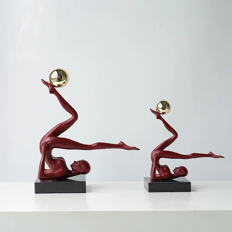 The Equilibrium - Handstand Figure Sculpture in Cast Iron