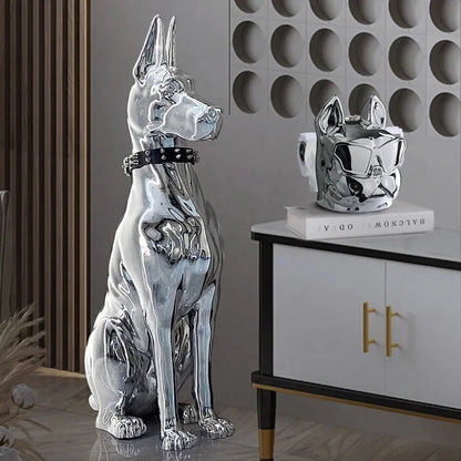 SENTINEL GUARD | Floor Sculpture with Studded Collar