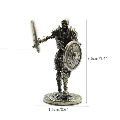 The Legion - Skeleton Soldier Figurine in Aged Copper