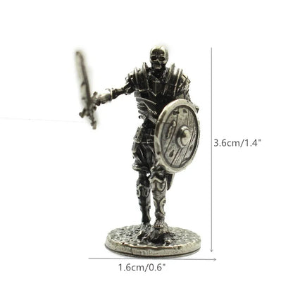 The Legion - Skeleton Soldier Figurine in Aged Copper