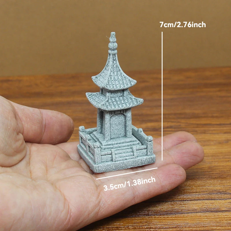 Miniature Sandstone Zen Garden Ornament