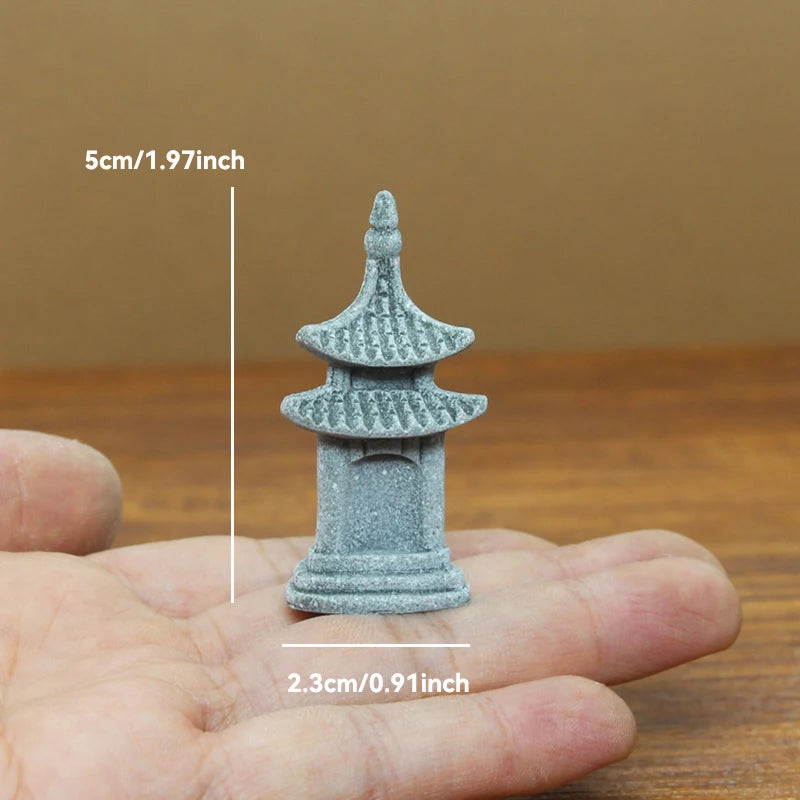 Miniature Sandstone Zen Garden Ornament