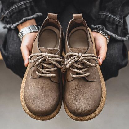 Low-Seam Round-Toe Oxford