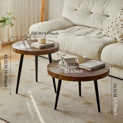 ZenWood™ Circular Tea Table
