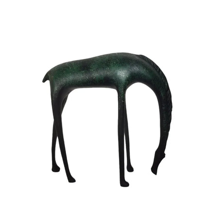 Abstract Metal Deer Sculpture
