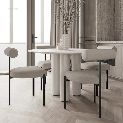 Nordic Three-Leg Upholstered Dining Chair