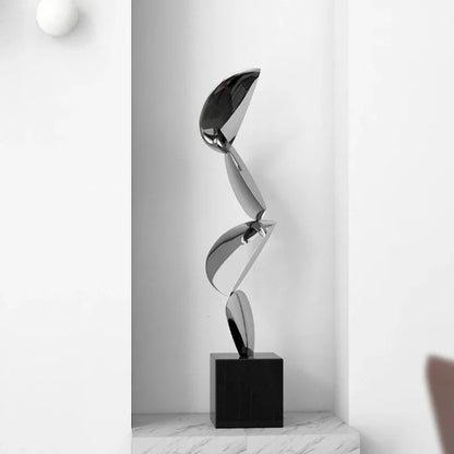 Abstract Stainless Steel Sculpture