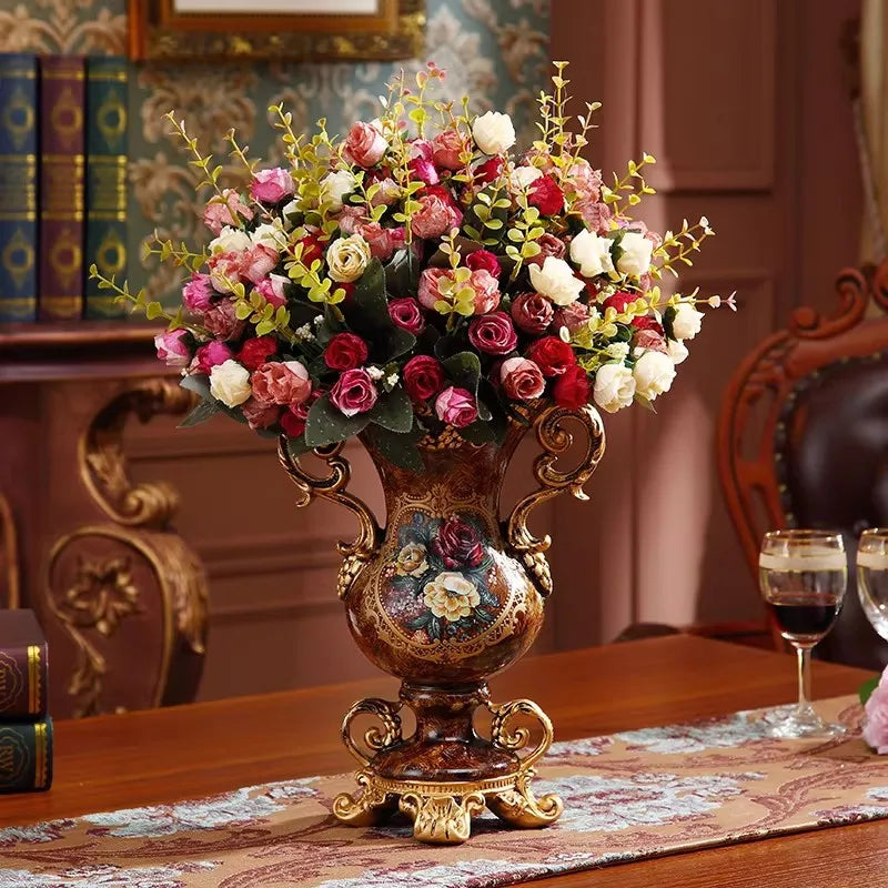 European Resin Table Vase