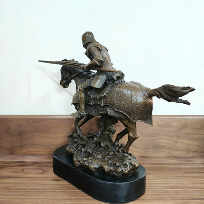 THE VALIANT CHARGE | Bronze Knight Sculpture