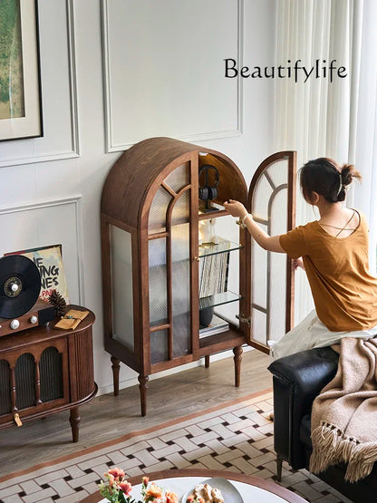 Château - French Medieval Display Cabinet in Ash Wood
