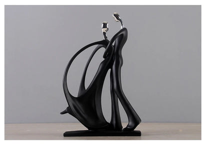 Dancing Couple Resin Sculpture