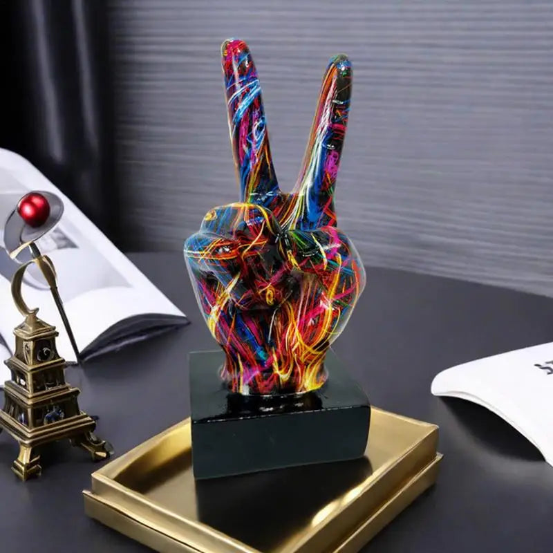 Peace Mode™ - Graffiti Hand Figurine