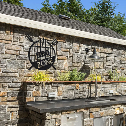 GrillZone™ Metal BBQ Sign