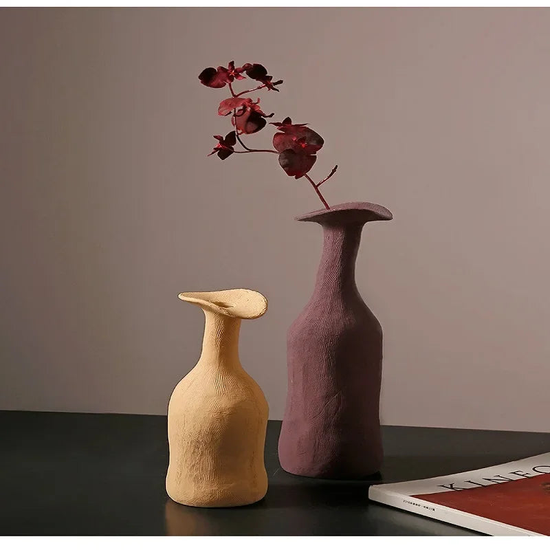 Organic Vessel - Morandi Ceramic Vase Collection