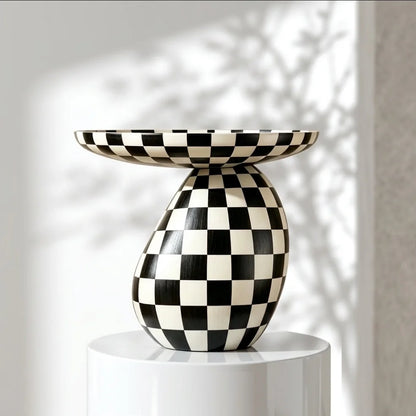 Checkered Resin Decorative Tray