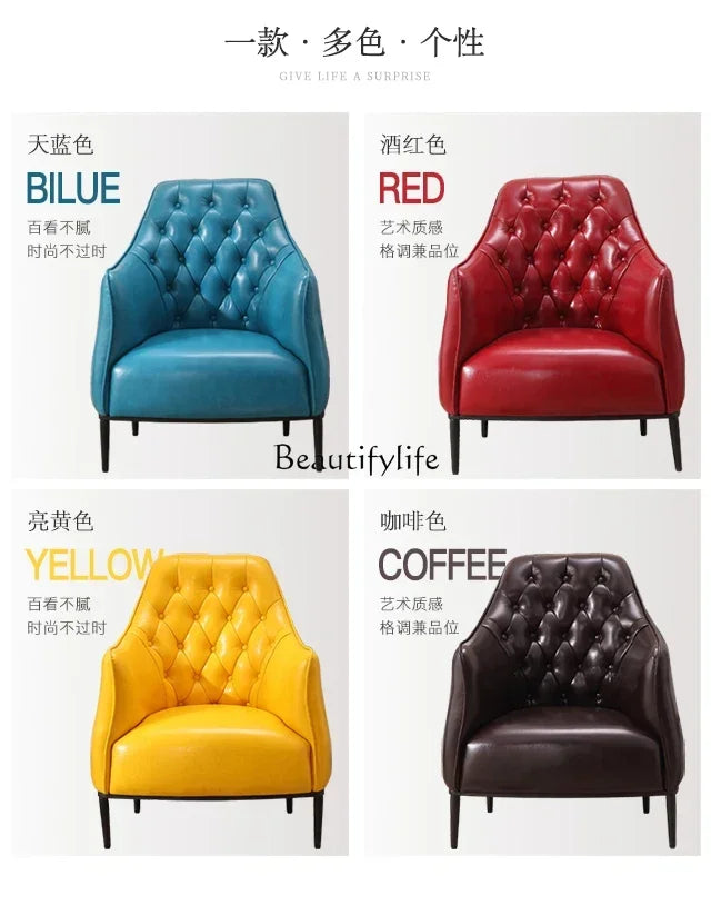 Diamond-Tufted Accent Chair