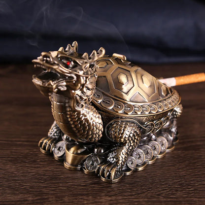 Dragon Turtle Lidded Ashtray