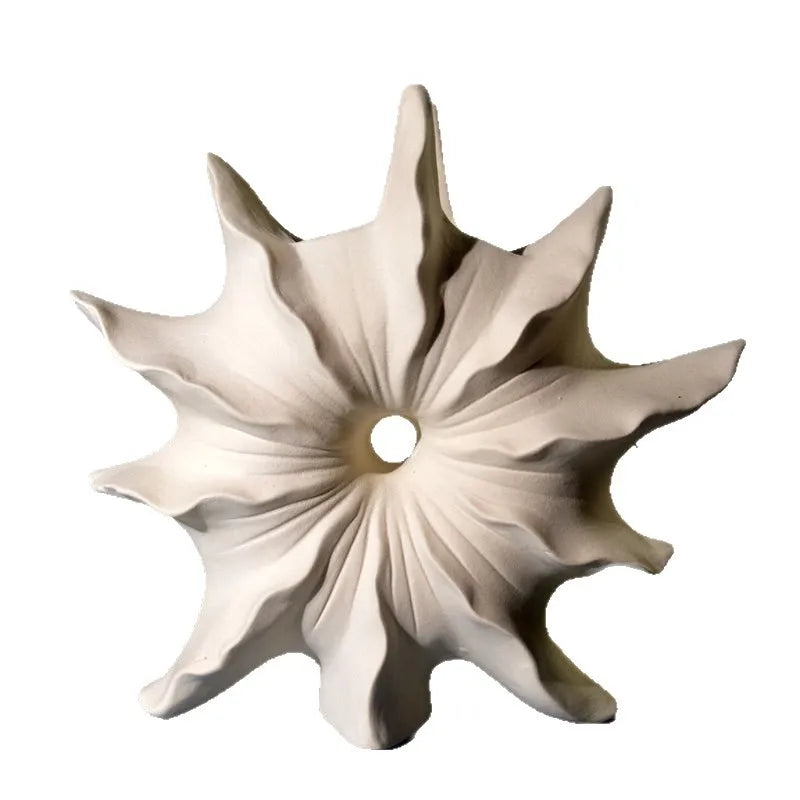Abstract Ceramic Shell Vase