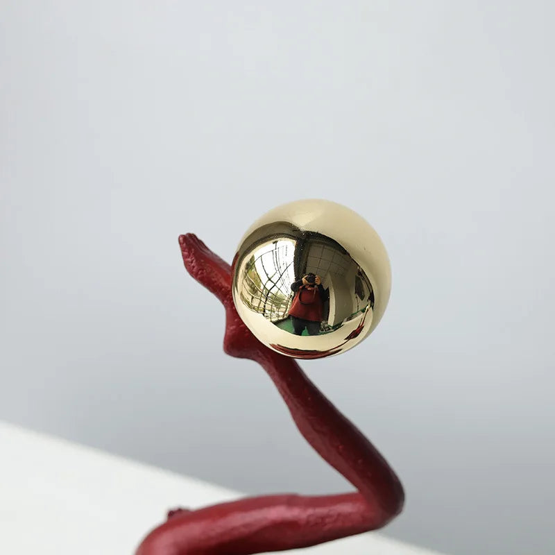 The Equilibrium - Handstand Figure Sculpture in Cast Iron