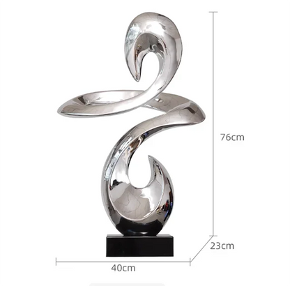 ASCENDING GRACE | Abstract Swan Sculpture