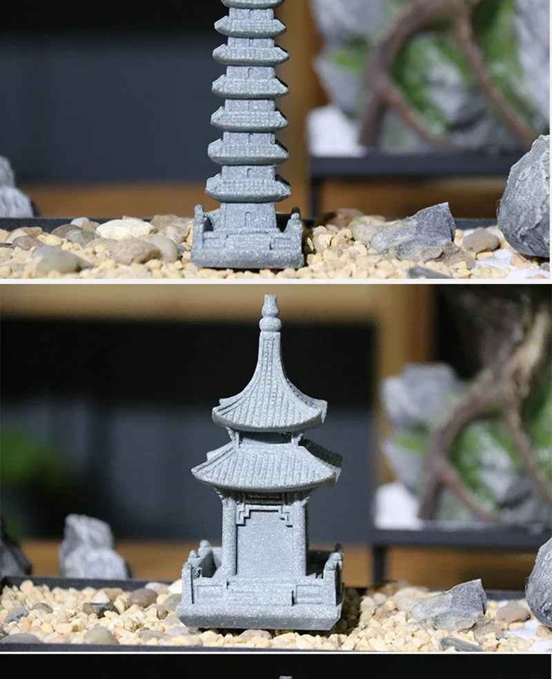 Miniature Sandstone Zen Garden Ornament