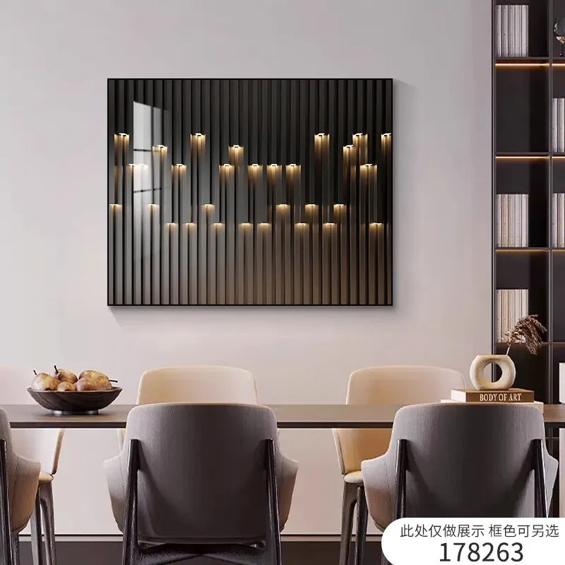 Abstract Meter Box Cover Panel