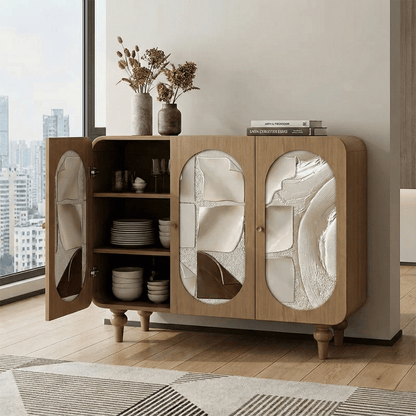 Artisan Relief - Three-Door Sideboard with Carved Door Panels