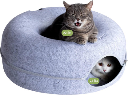 DonutDuo™ 2-in-1 Cat Bed &amp; Tunnel