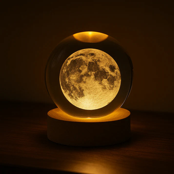 COSMOS CAPTURED | Illuminated Crystal Sphere