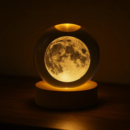 COSMOS CAPTURED | Illuminated Crystal Sphere