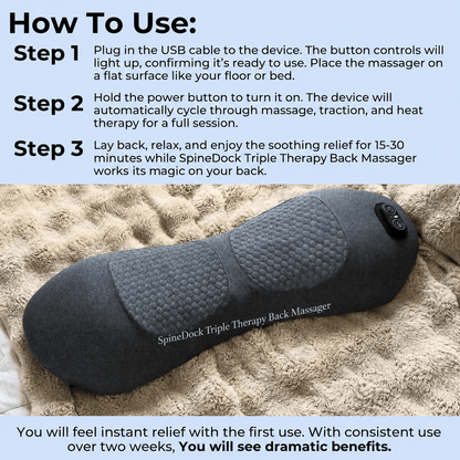 SpineDock Triple Therapy Back Massager